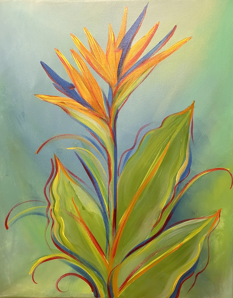 Naples Paint & Sip - Bird of Paradise