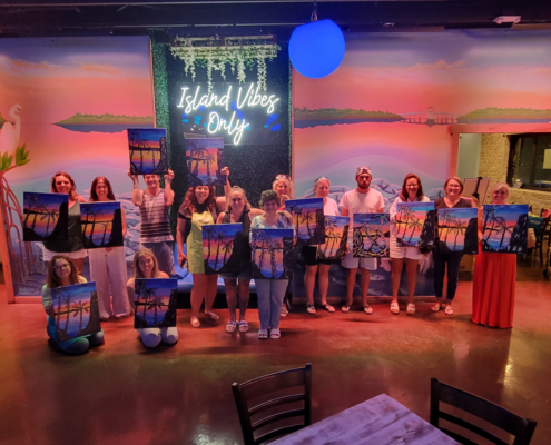 Cape Coral Sip & Paint - Flamingo Love