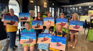 Ft Myers Paint Party - Hibiscus