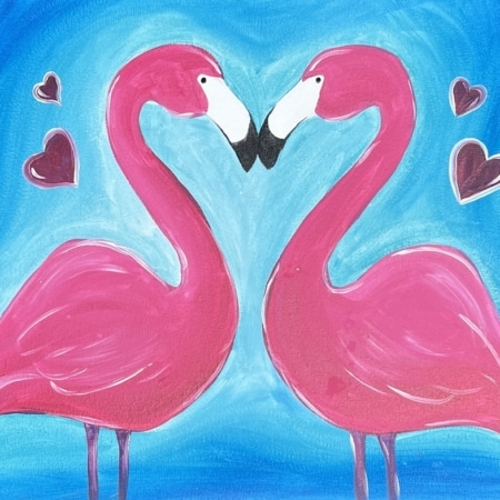 Cape Coral Sip & Paint - Flamingo Love