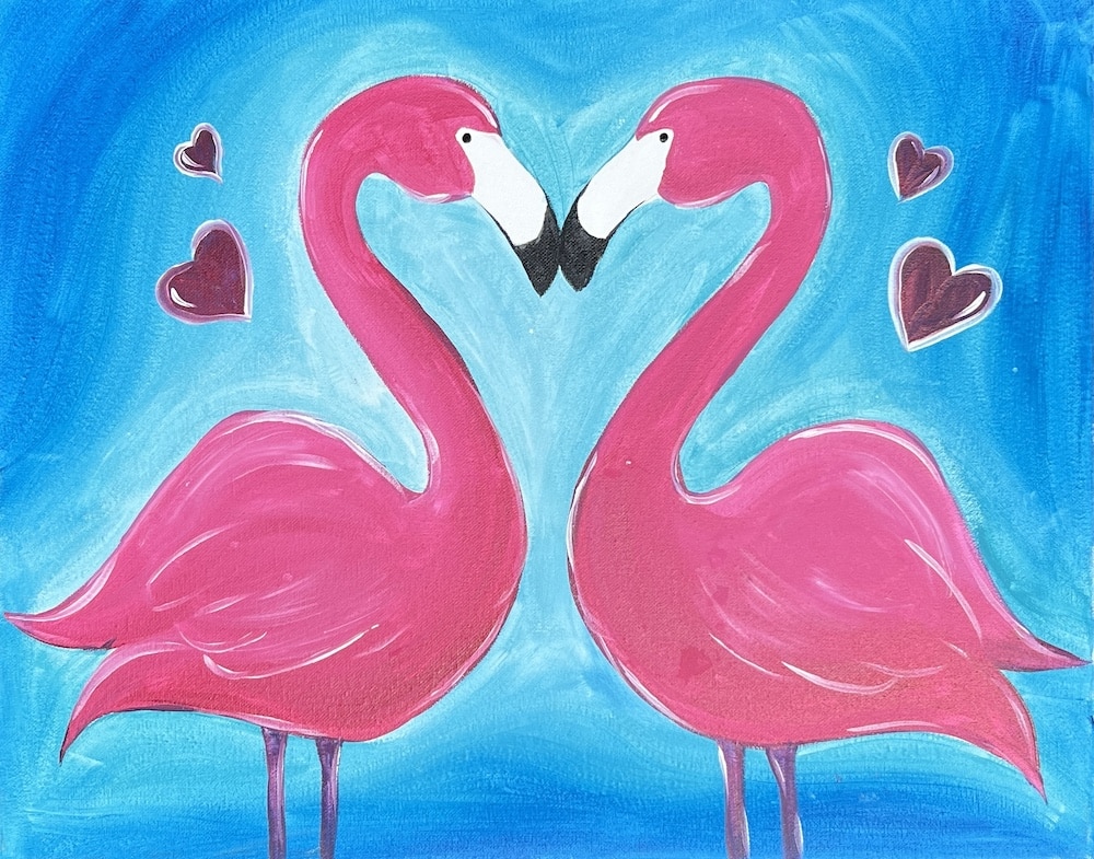 Cape Coral Sip & Paint - Flamingo Love