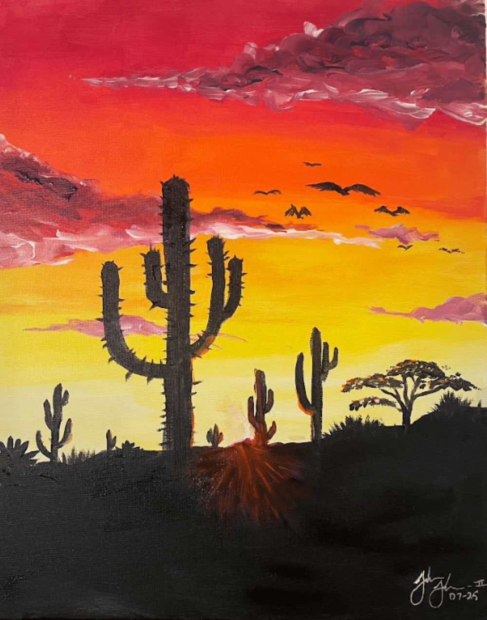 Cape Coral Sip and Paint - Desert Cactus