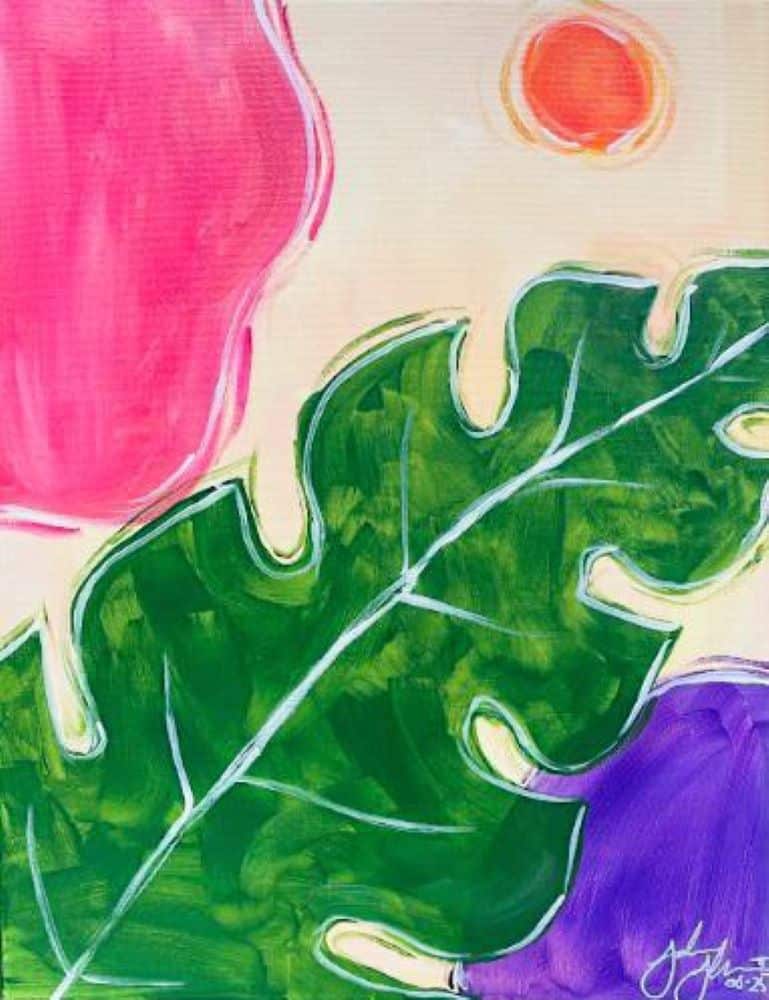 Fort Myers Paint and Sip - Boho Leaf