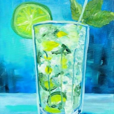 Fort Myers Paint Party - Fresh Mojito