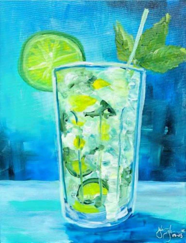 Fort Myers Paint Party - Fresh Mojito