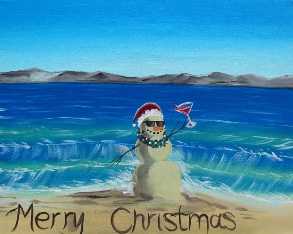 Naples Winter Paint and Sip - Christmas in the Tropics
