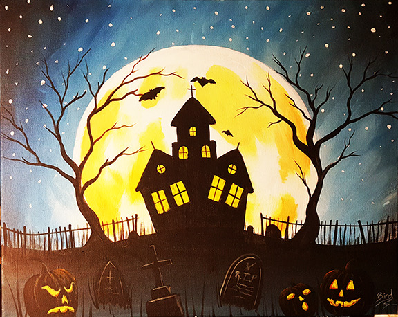 Fort Myers Canvas Art Party - Haunted