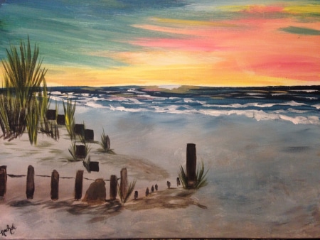 Vivid Lake Michigan