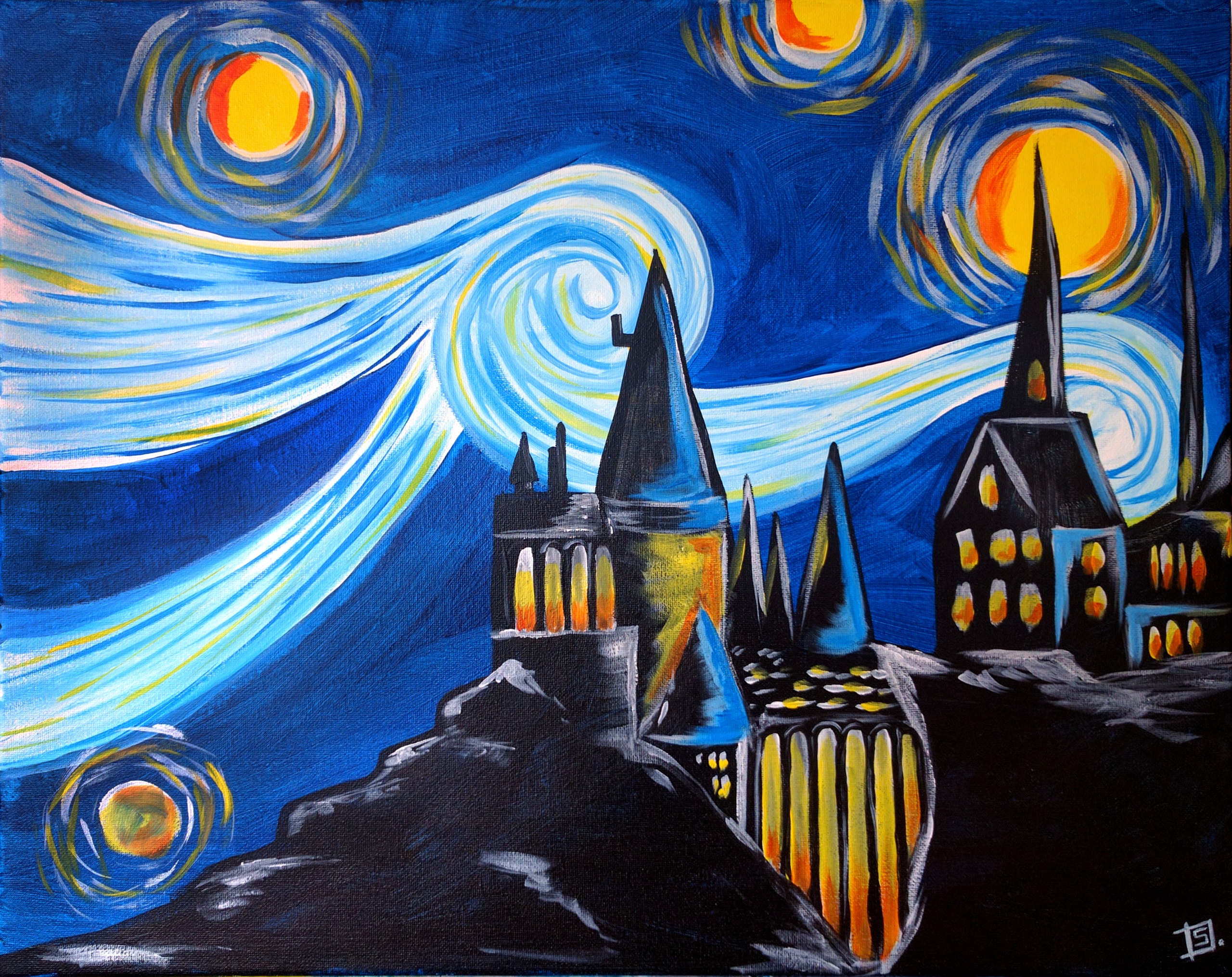 Magical Starry Night Castle