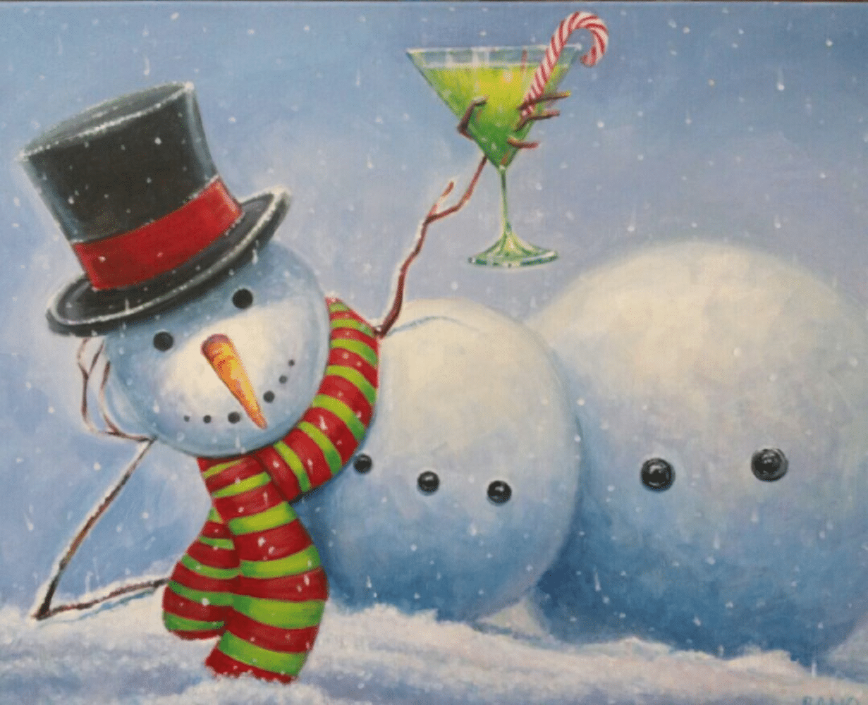 Indianapolis Holiday Paint n Sip - Sexy Snowman