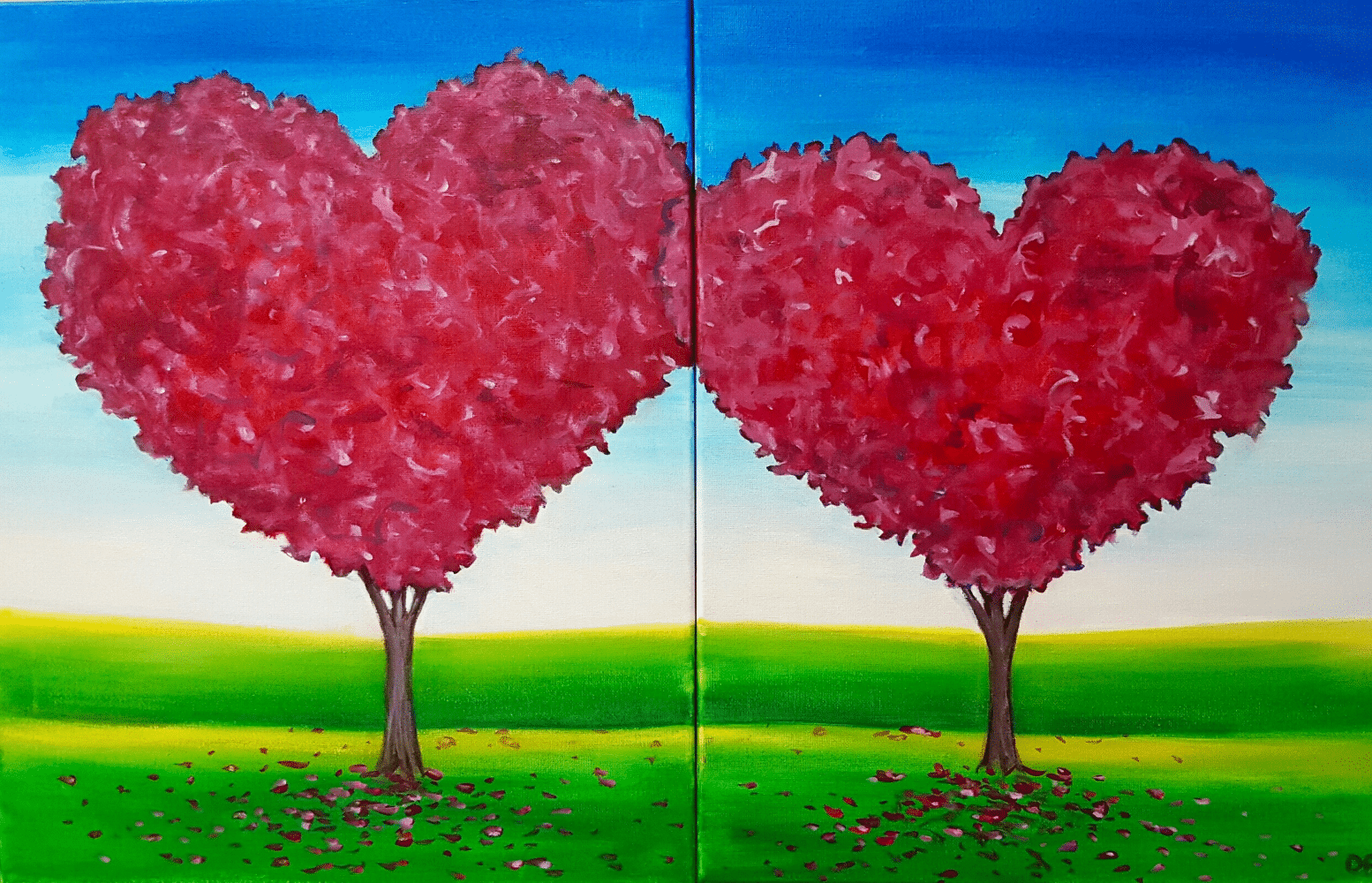 Indianapolis Couples Painting - Heart Tree