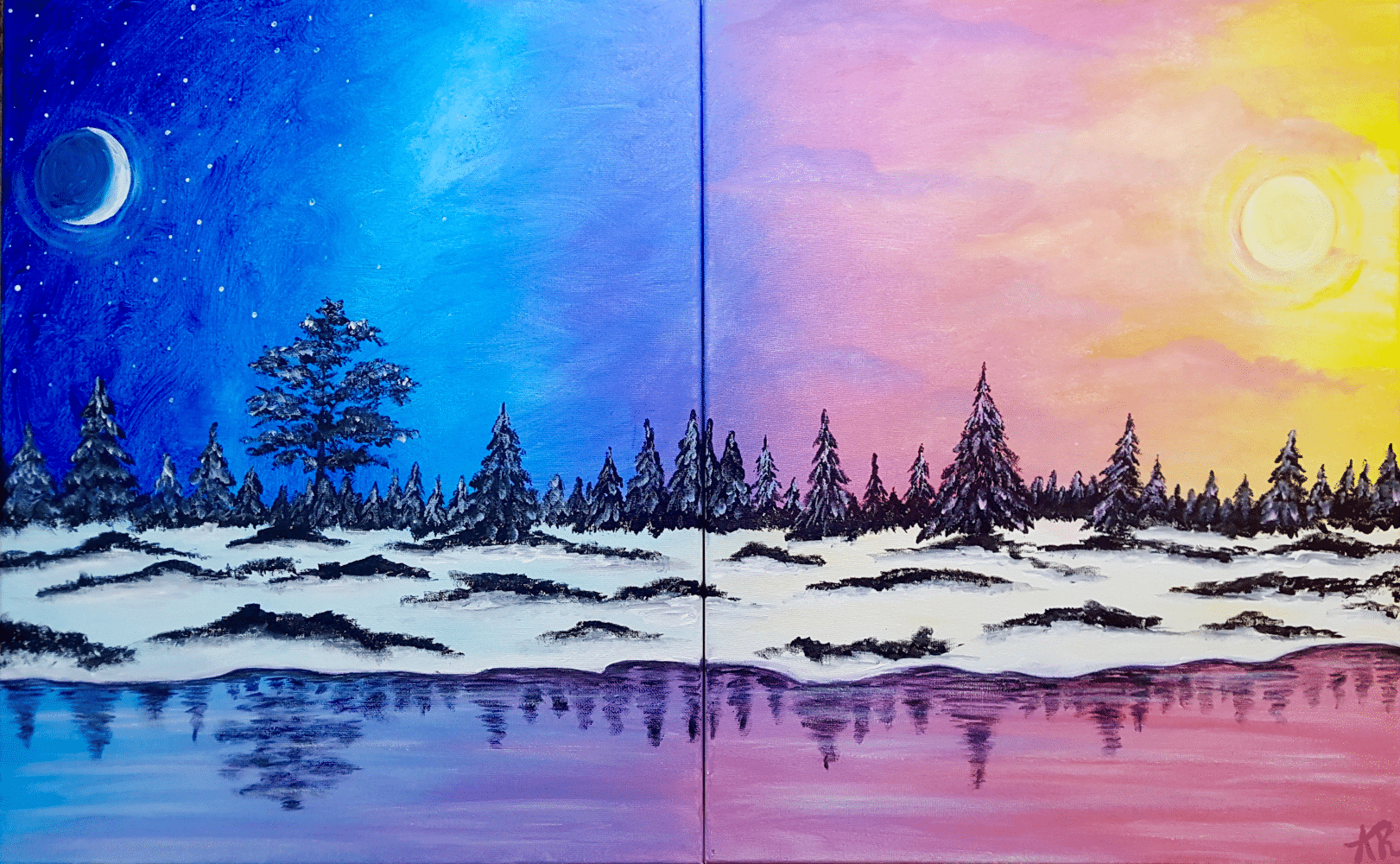 Greenwood Couples Painting - Winter