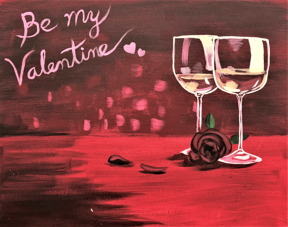 Party Glass Painting- paint and sip Carmel - Wine & Canvas