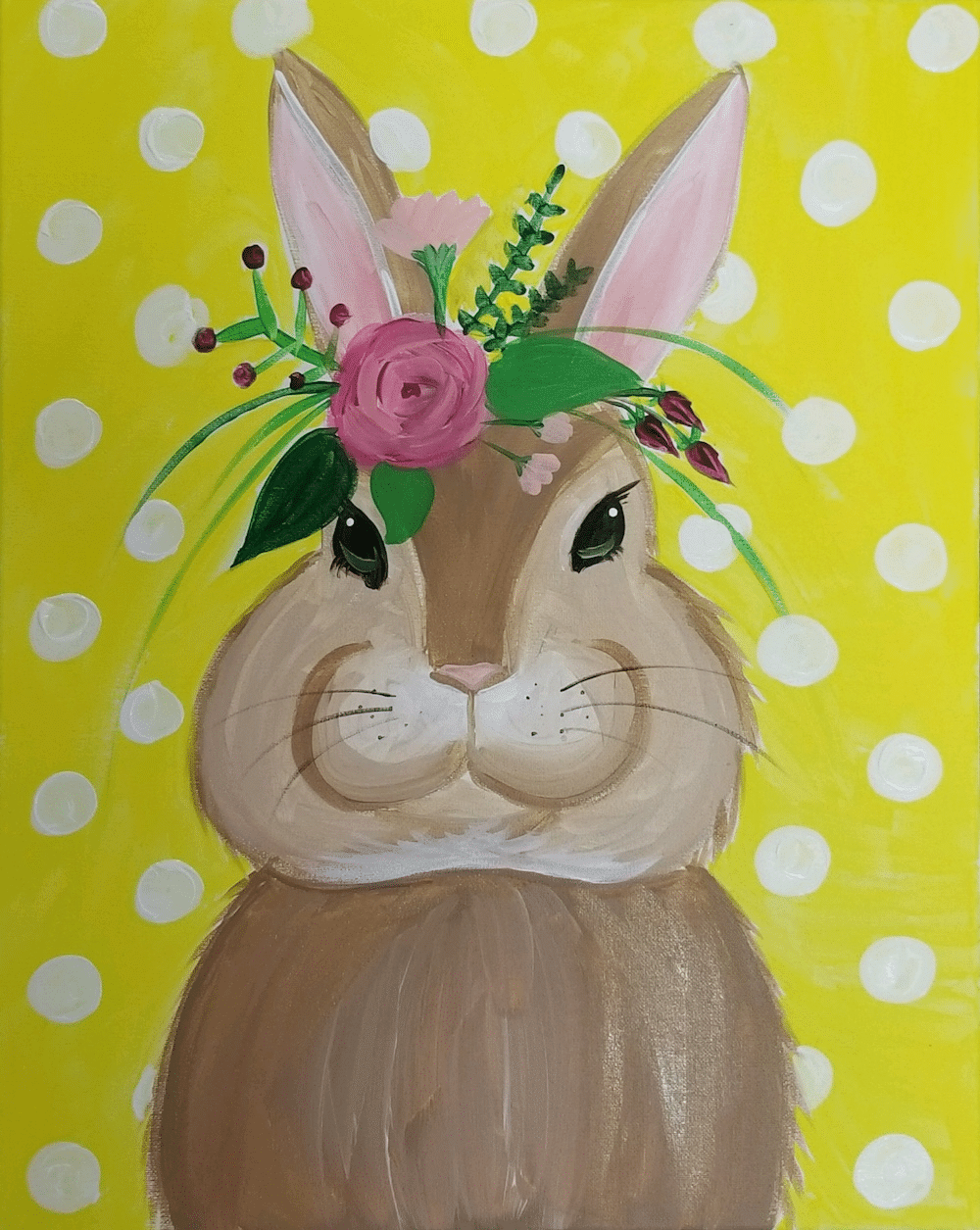 Mass Ave Wine and Canvas - Easter Bunny - Paint and Sip - Ralston's Drafthouse
