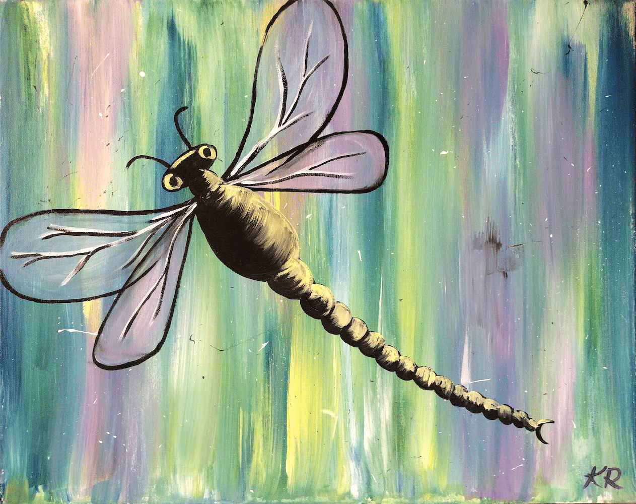 Greenwood Paint Party - Spring Dragonfly - MashCraft Greenwood - Paint and Sip - Wine and Canvas
