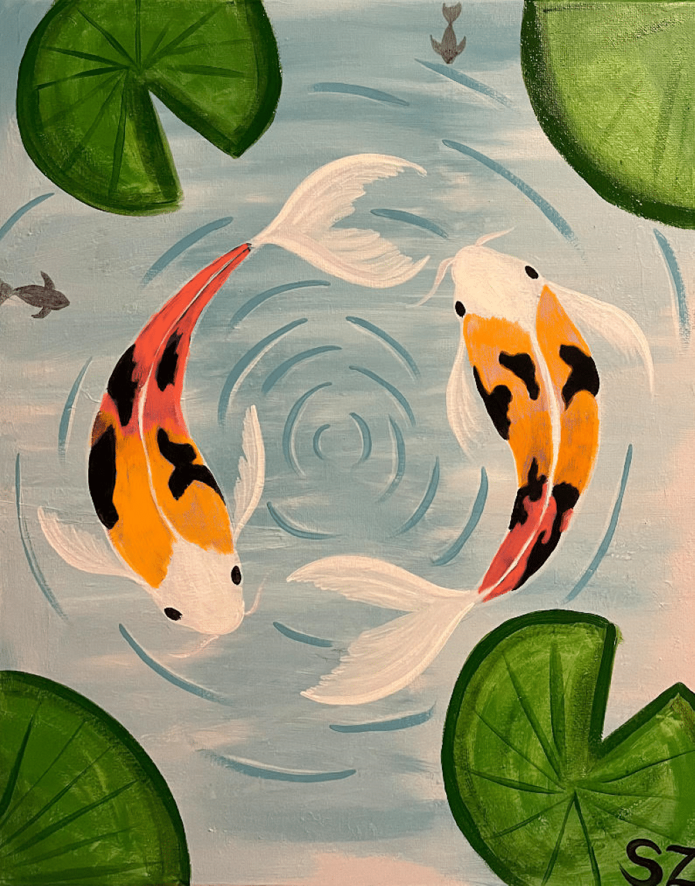 Downtown Indy Margs And Murals – Koi Pond - Paint And Si