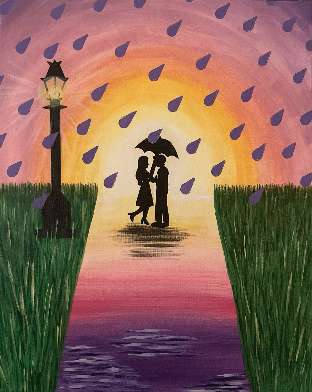 Carmel Paint Night – Purple Rain - Paint And Sip Indy