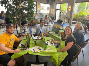 Noblesville Paint Party - Art Deco Palm