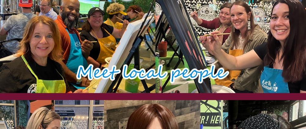 Connect with Greater Indianapolis Locals at Paint and Sip Parties - Community - Summer 2024 - Illustration by Max Laurent