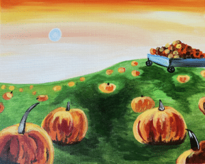 Speedway Fall Painting - Pumpkin Patch