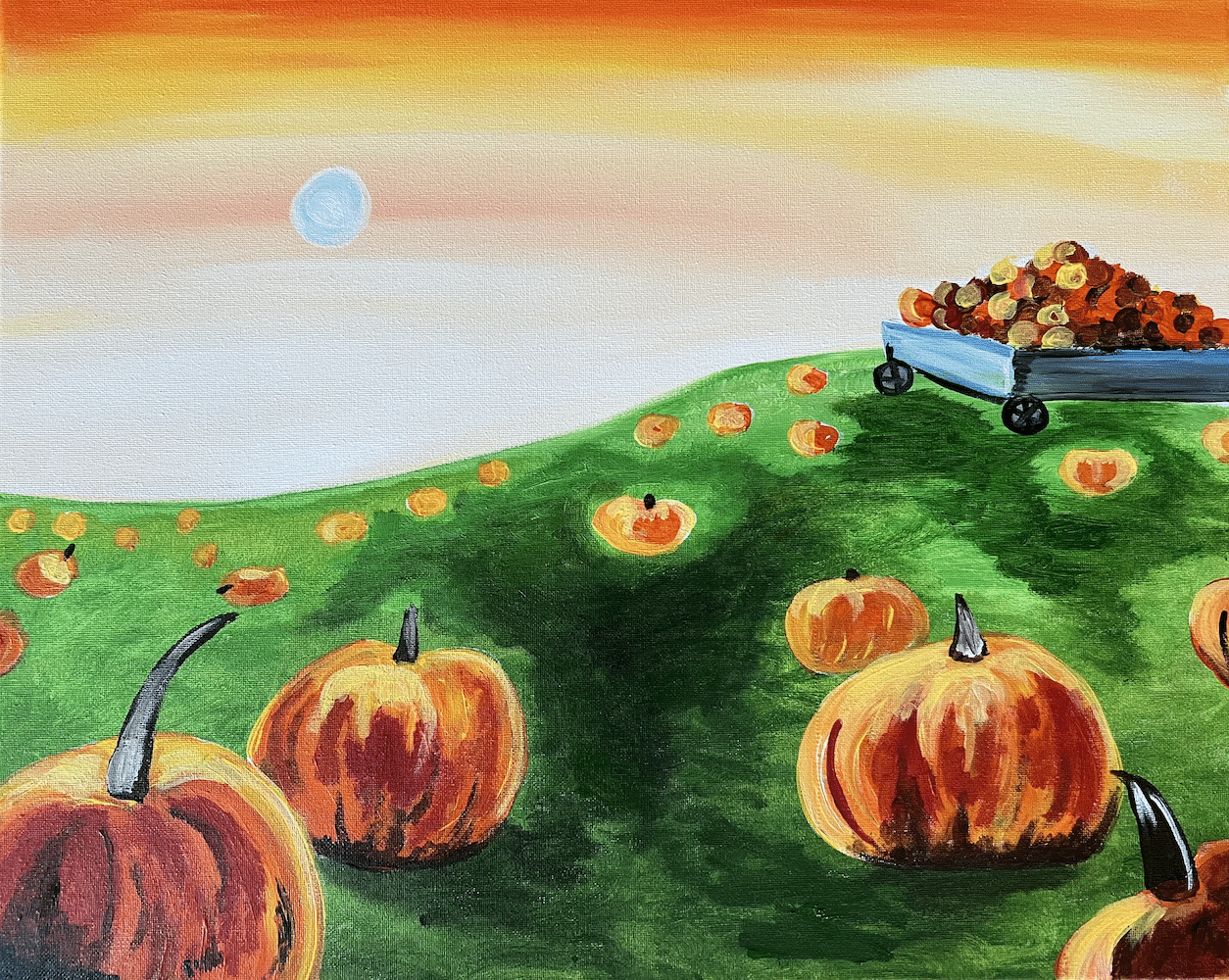 Speedway Fall Painting - Pumpkin Patch