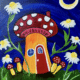 Broad Ripple Painting Experience - Mushroom Cottage