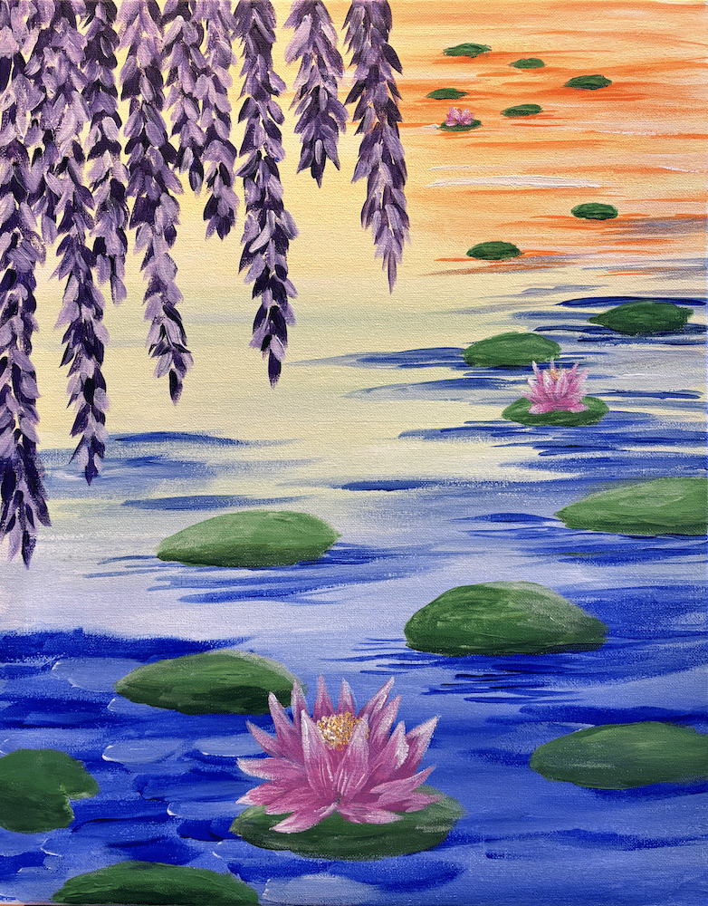 Greenwood Paint Party - Water Lilies and Willows