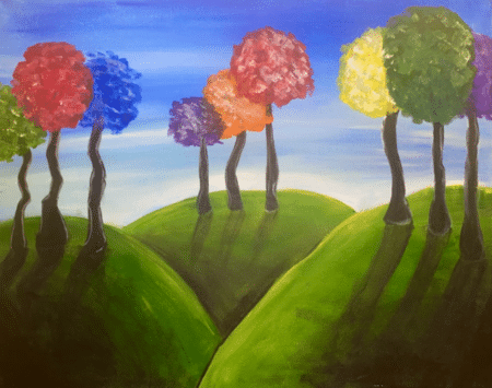 Fountain Square Sweet Sip n Paint - Lollipop Trees