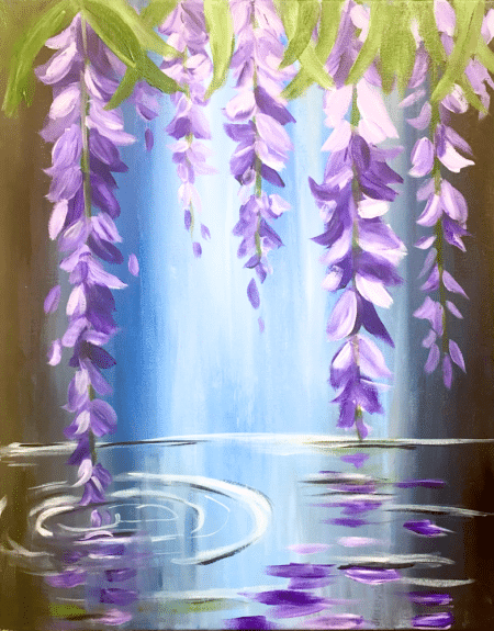 Carmel Cascading Paint - Floral Waterfall