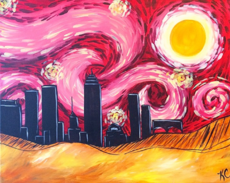 Indy Art Experience - Starry Night Over Indy