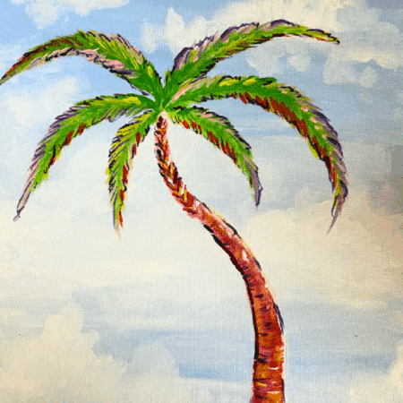 Broad Ripple Paint Party- Art Deco Palm