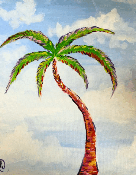 Broad Ripple Paint Party- Art Deco Palm