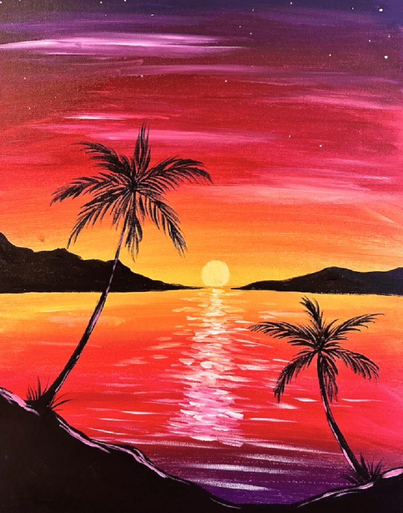 Greenwood Paint Party - Rosy Paradise