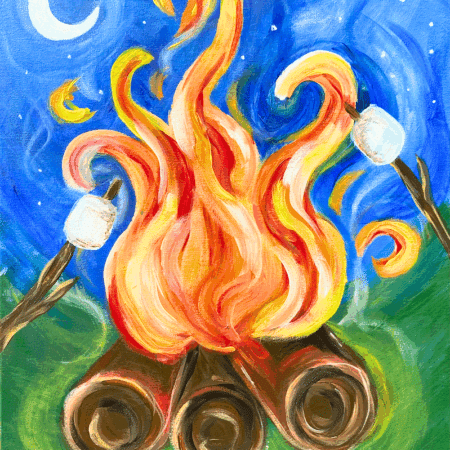 Fountain Square Sip n Paint - Summer Bonfire