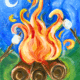 Bonfire Painting
