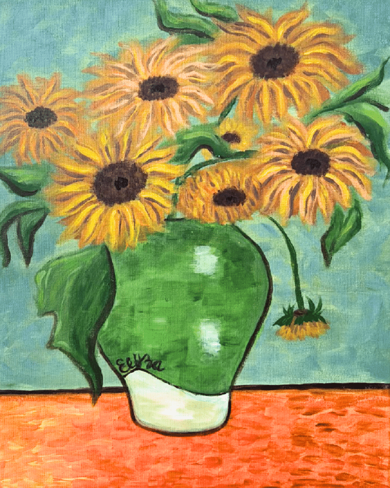 Mass Ave Floral Paint - Sunflowers