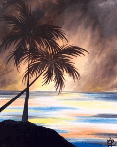 BFF Indy Women's Painting Party - Tropical Canvas