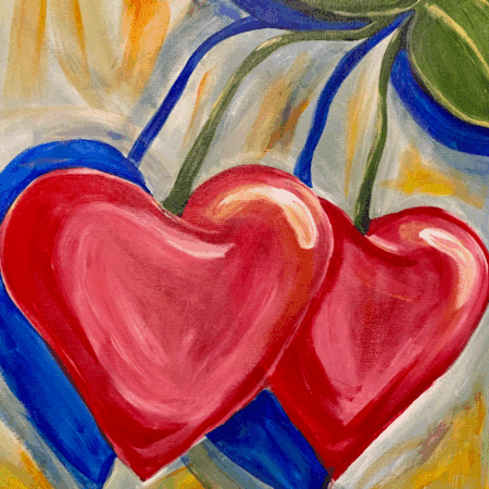 Greenwood Wine and Canvas - Cherry Heart Throb