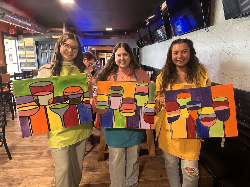 Carmel Winter Paint and Sip - Snowflakes