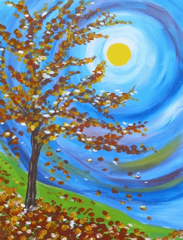 Mass Ave Autumn Paint n Sip - Fall Moon