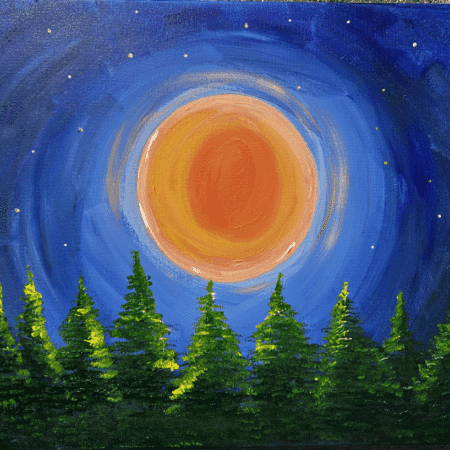 Broad Ripple Palette and Pour - Ocher Moonrise