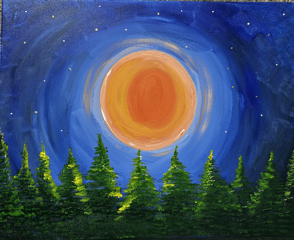 Broad Ripple Palette and Pour - Ocher Moonrise
