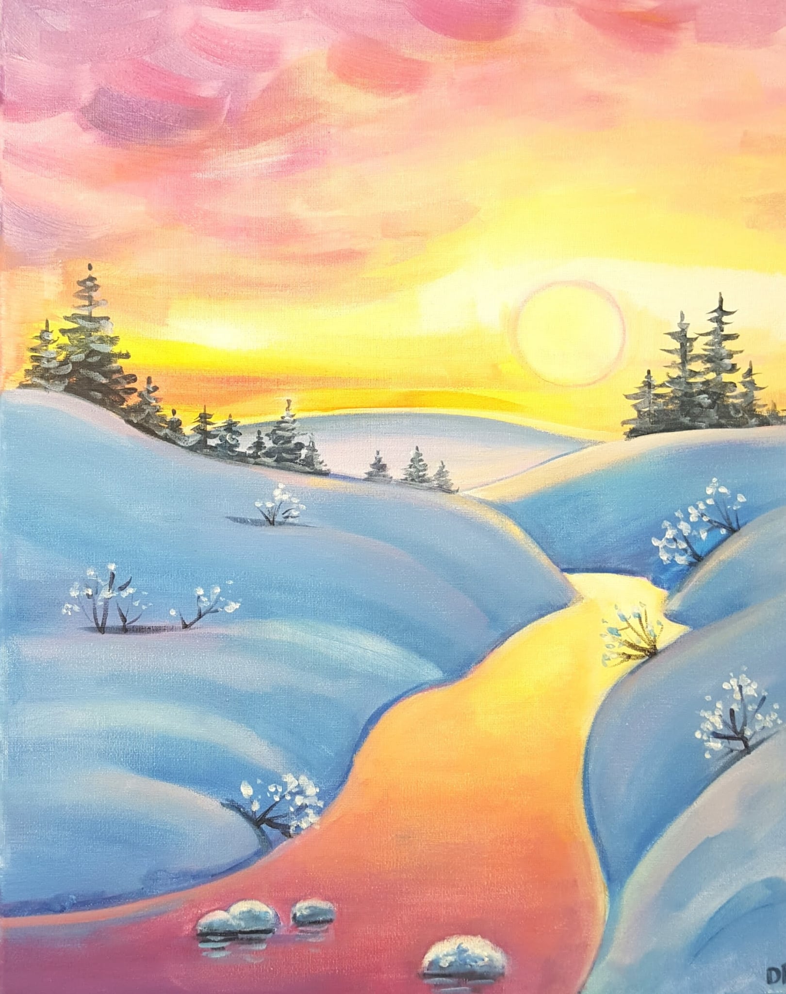 Broad Ripple Art and Wine - Cool Sunrise