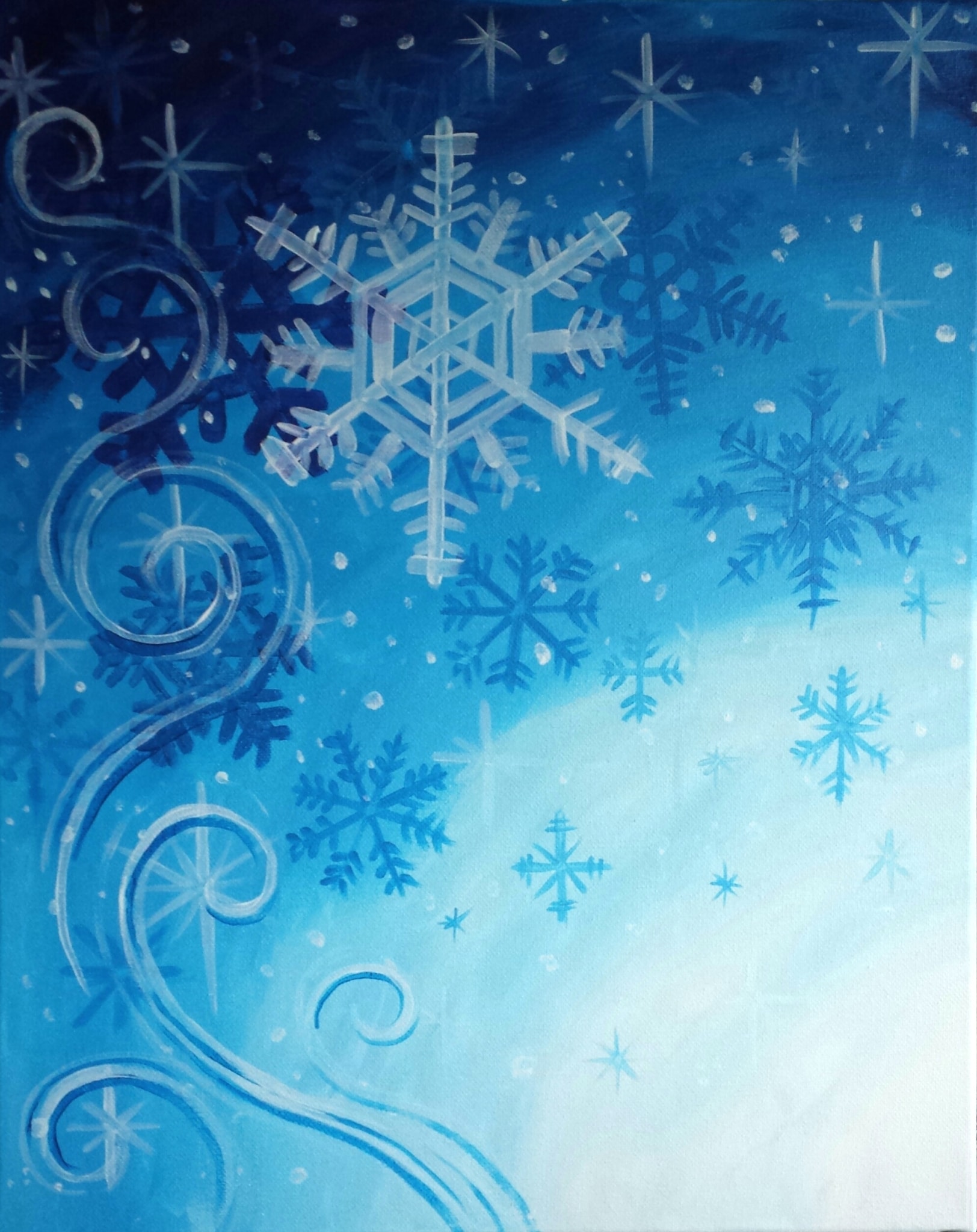 Carmel Winter Paint and Sip - Snowflakes