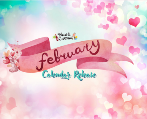 February Paint and Sip Events - Love & Sunshine on Canvas! 💕🌴