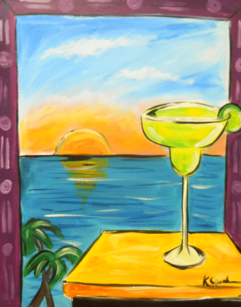 Greenwood Paint and Sip - Margarita Sunset