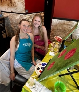 Upland Fountain Square Bachelorette Painting Party