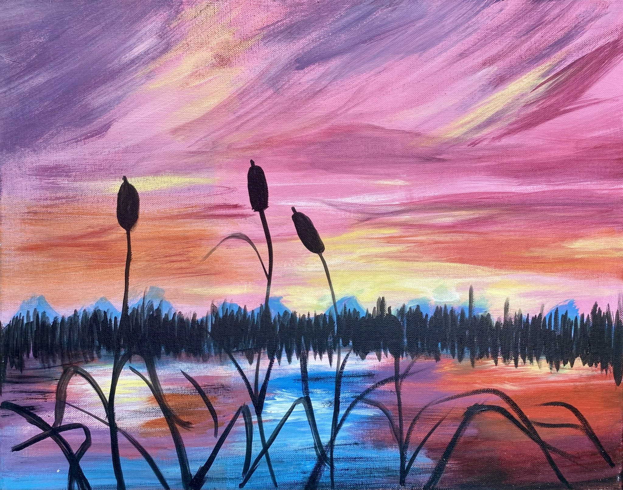 Indy Paint and Wine – Sunset On The Lake