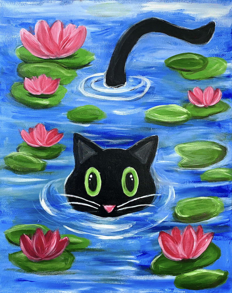 Mass Ave Paint Party - Water Kitty