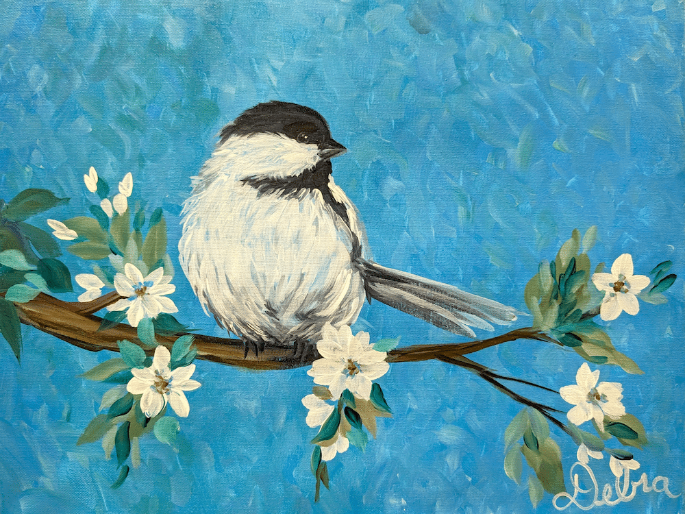 Mass Ave Paint Party - Chickadee & Apple Blossom